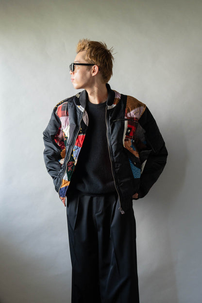 Quilt bomber jacket