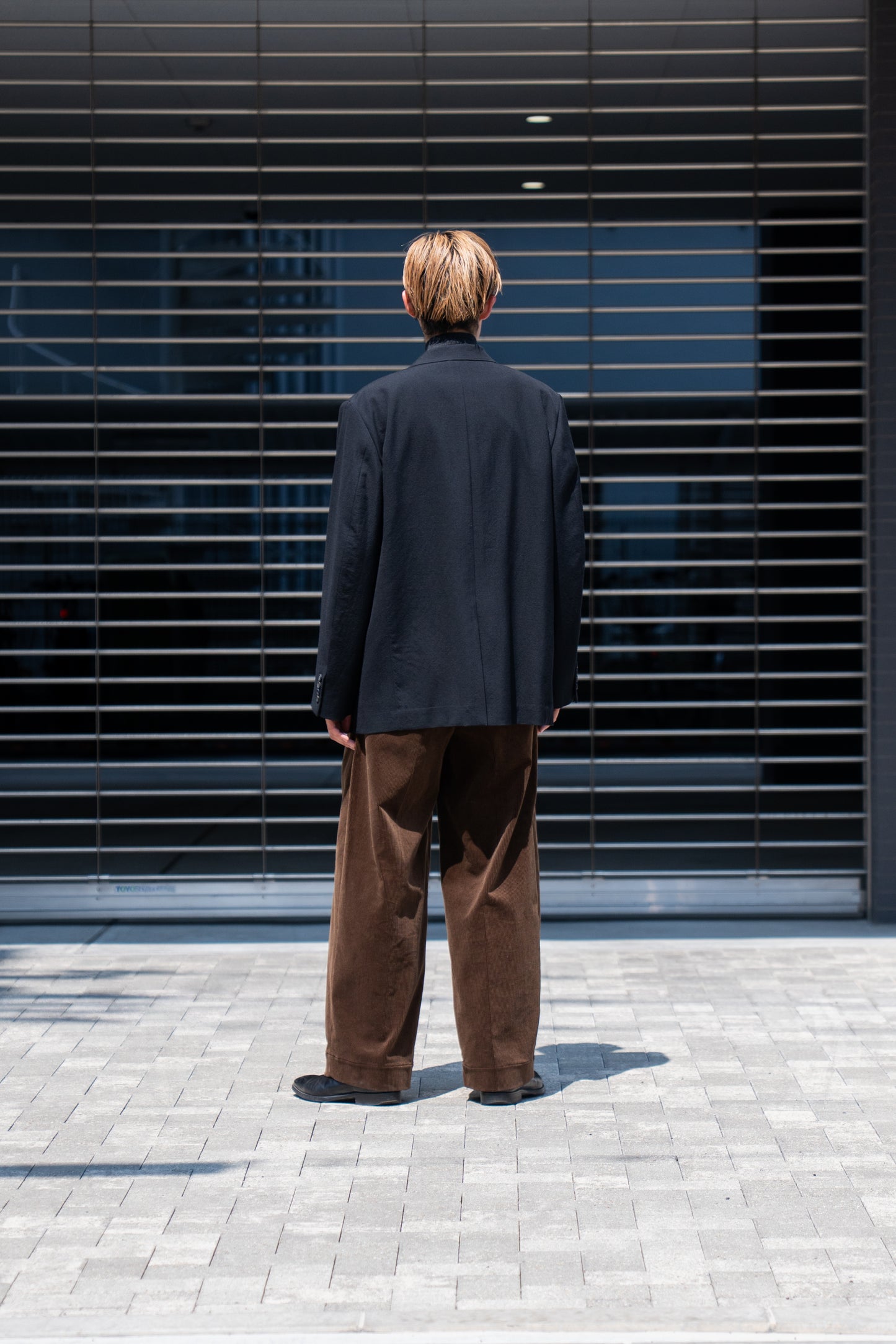 CORDUROY 2TUCK WIDE TROUSERS