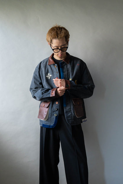 Vintage-finished work jacket