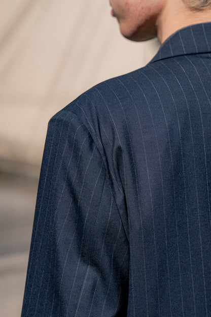 Pinstripe-pattern jacket