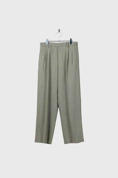 TWO-TUCKS WIDE TROUSERS