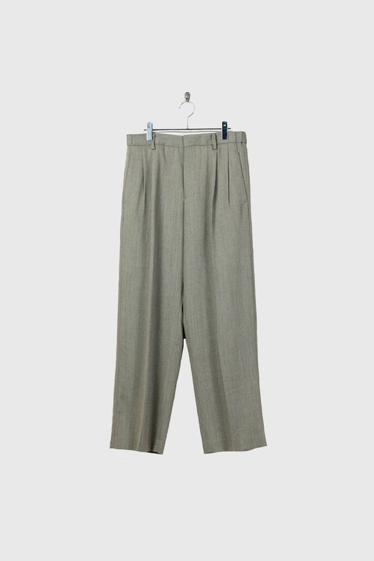 TWO-TUCKS WIDE TROUSERS