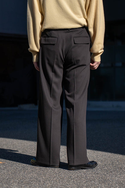 TWO TUCKS WIDE TROUSERS