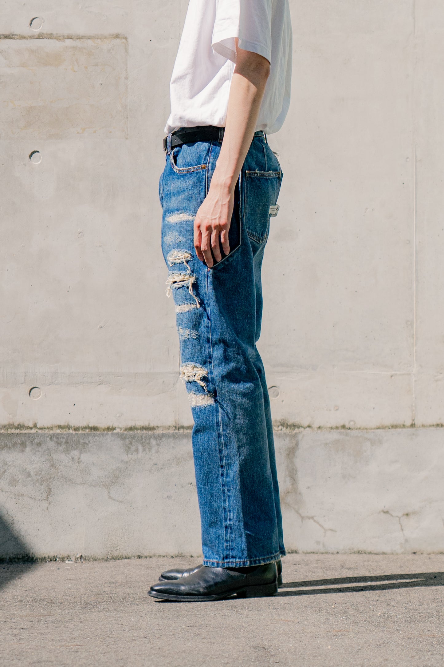 Damage Action Denim Pants