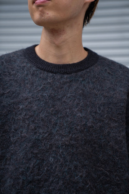 KID MOHAIR MIX JACQUARD KNIT LS(ST.1305)