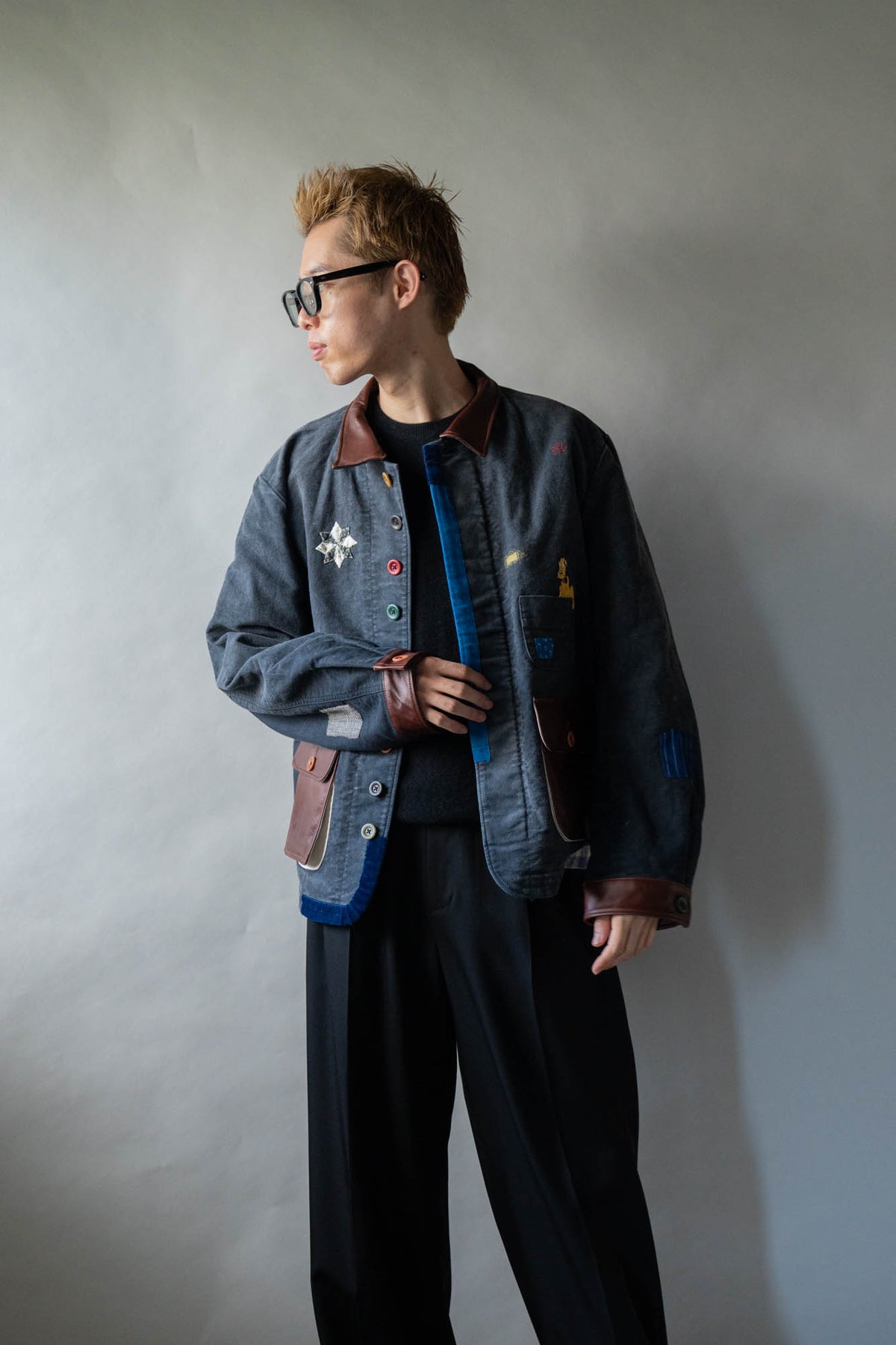 Vintage-finished work jacket