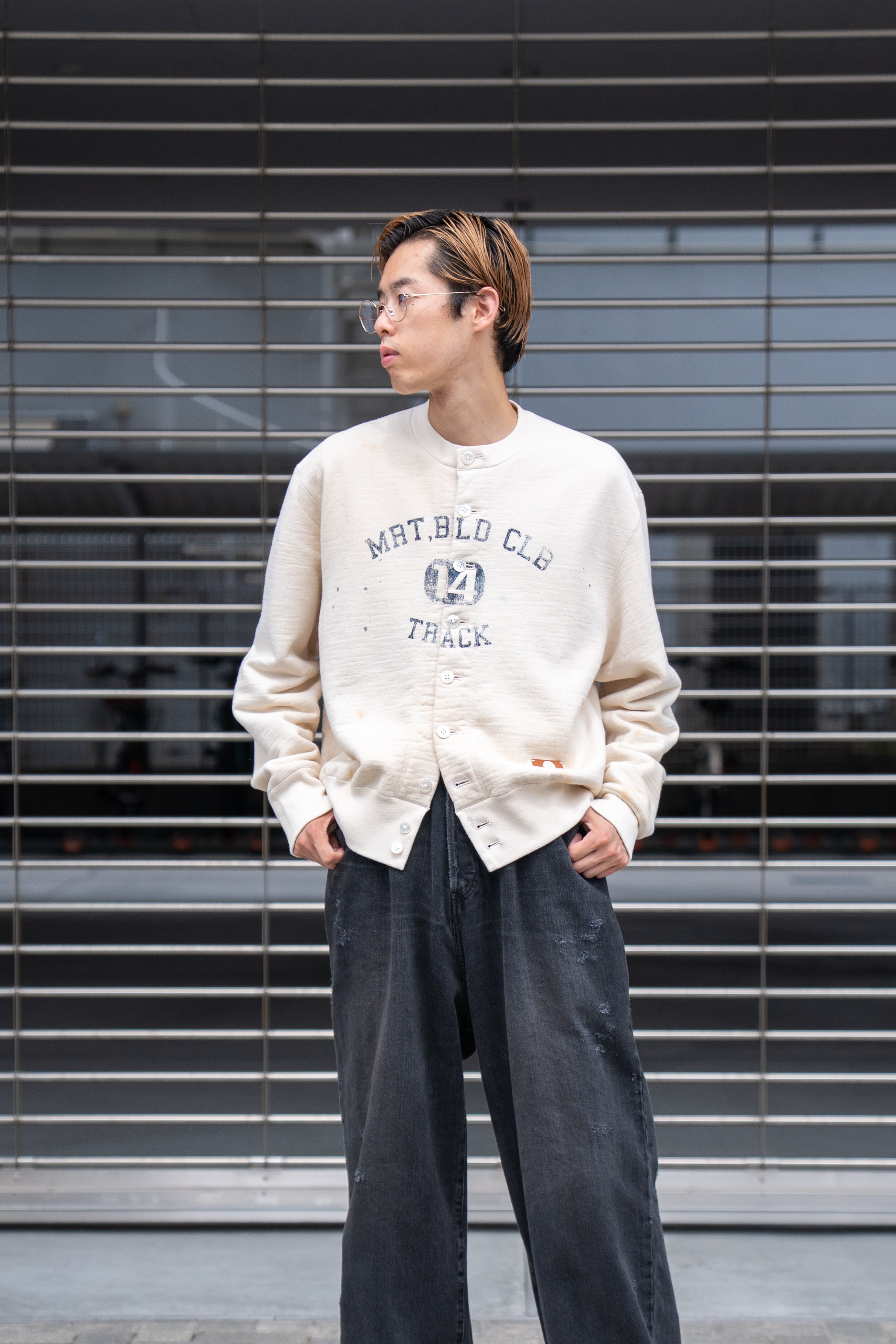 KHOKI カーディガン KHOKI カーディガン Jacquard-design cardigan メンズ レディース