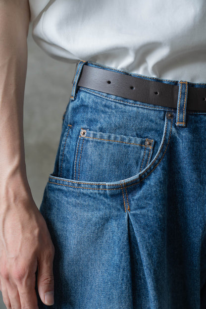 3D cutting denim pants