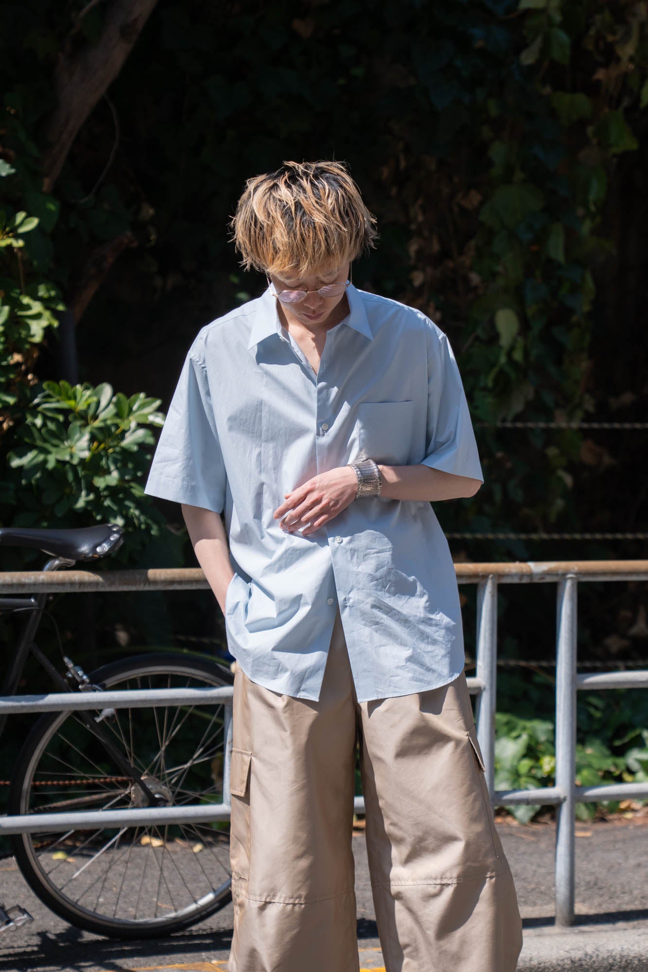 SUVIN COTTON OVERSIZED SS SHIRT(ST.1497)