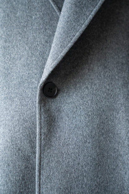 WOOL CASHMERE OVERSIZED PEAK LAPEL CHESTER COAT(ST.1533)