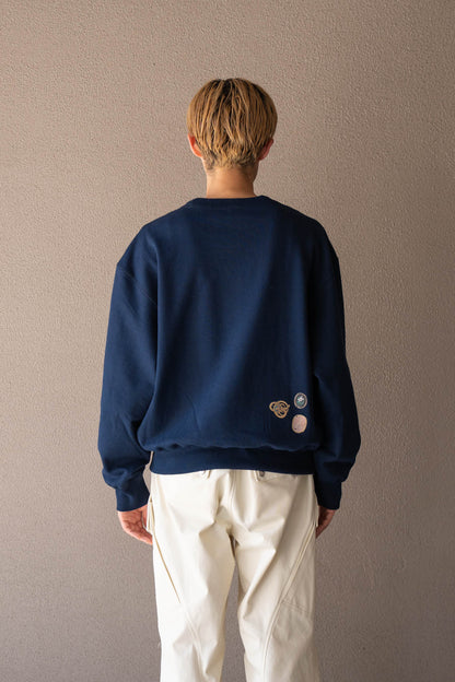 Hand-stitched sweatshirt