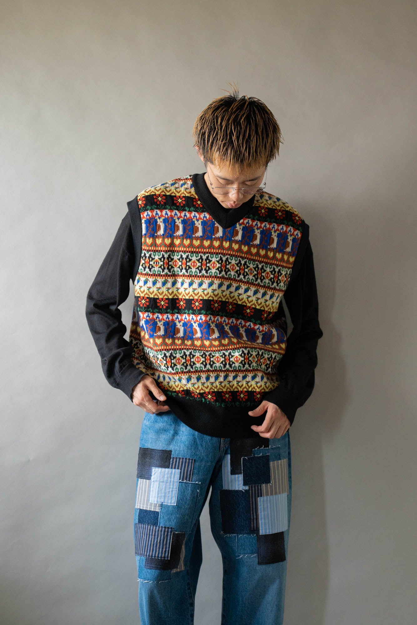 Jacquarded Slope Vest