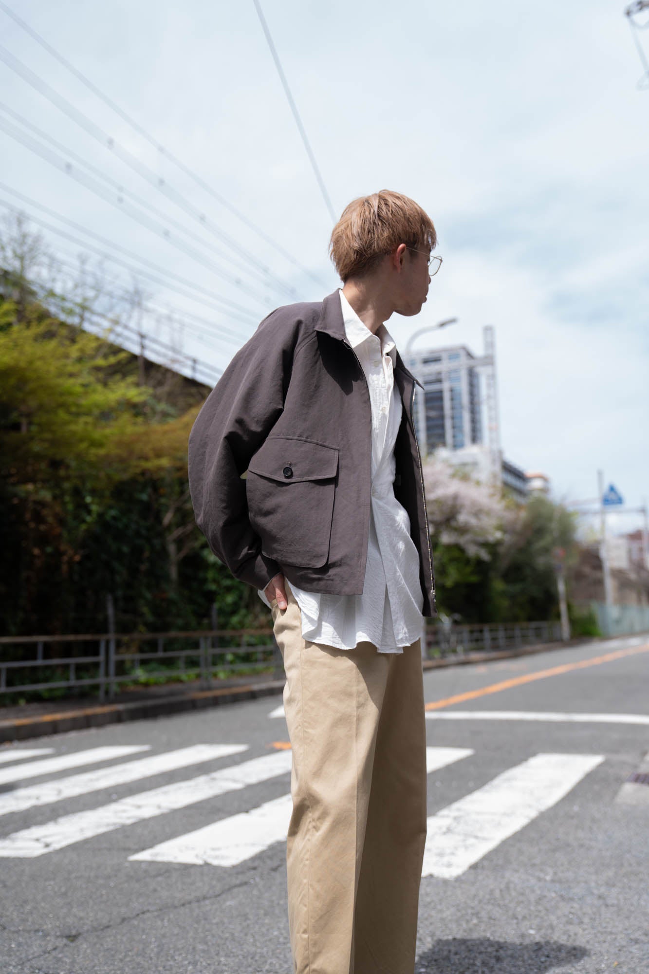 PATCH POCKET HARRINGTON