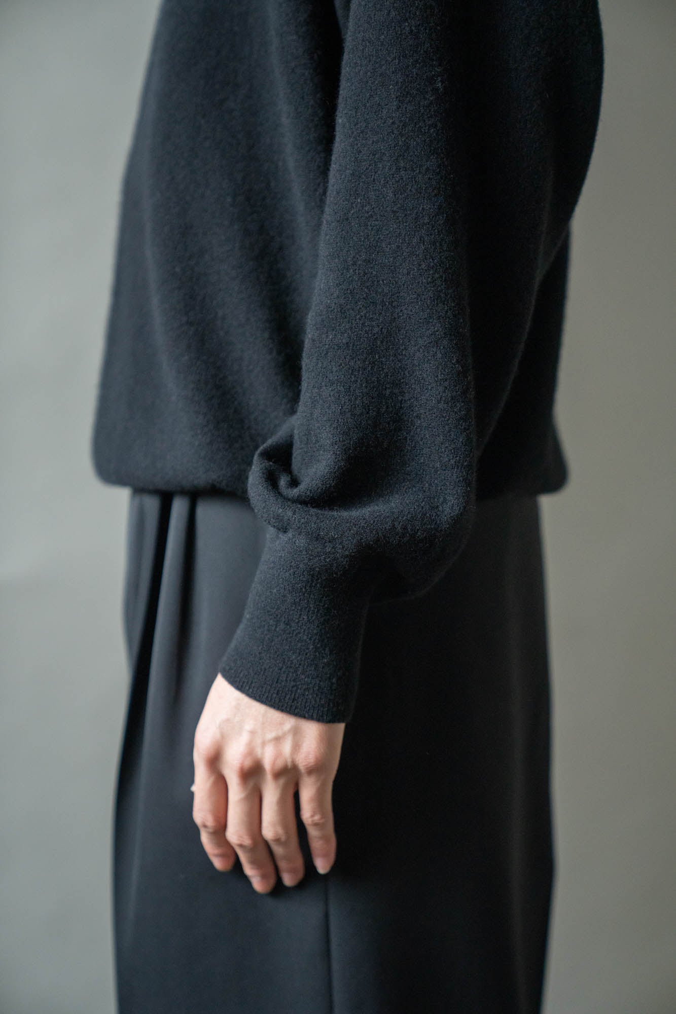 EXTRA FINE WOOL KNIT CREW NECK LS(ST.1634)