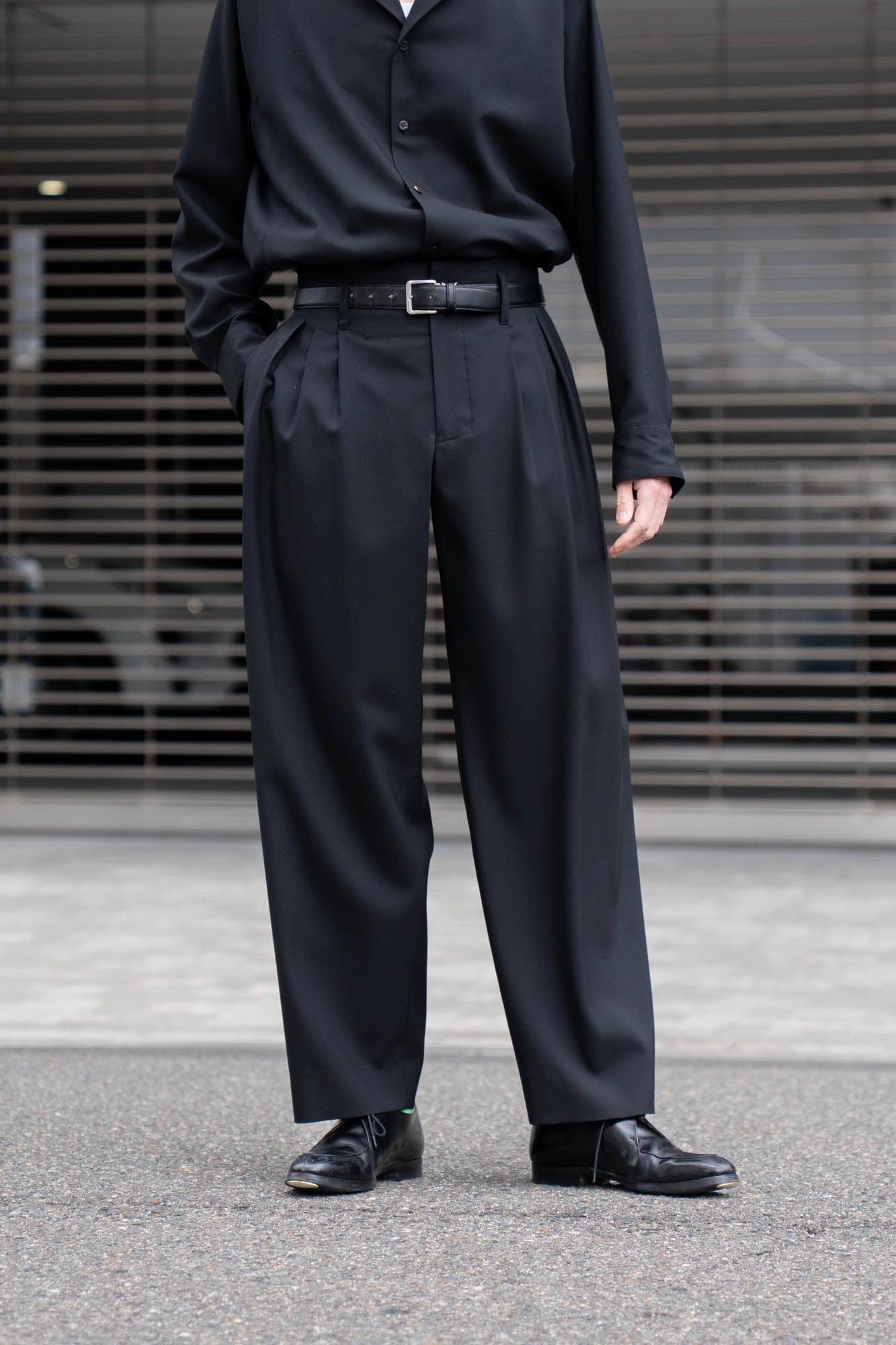 5 Tuck Trouser in Wool Tropical