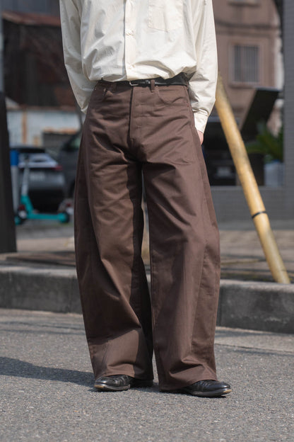 DEFORMATION WIDE COTTON PANTS(ST.1390)