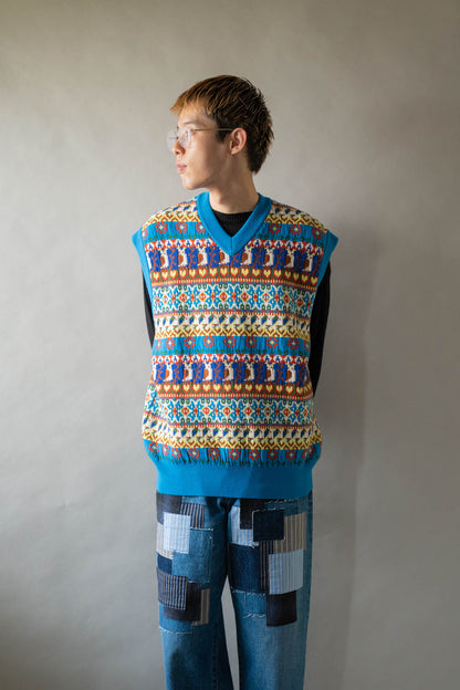 Jacquarded Slope Vest