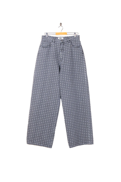 GRID DENIM PANTS - BUGGY