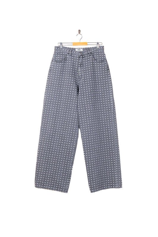 GRID DENIM PANTS - BUGGY