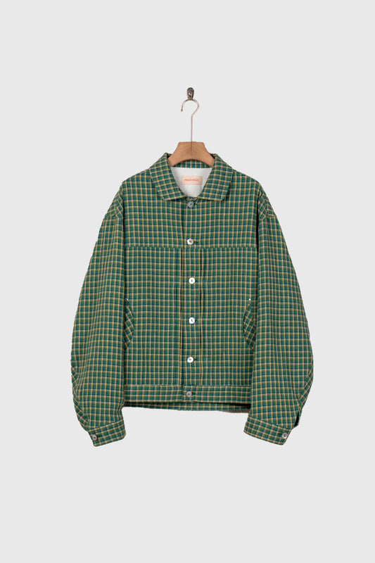 WASHED CHECK JACKET