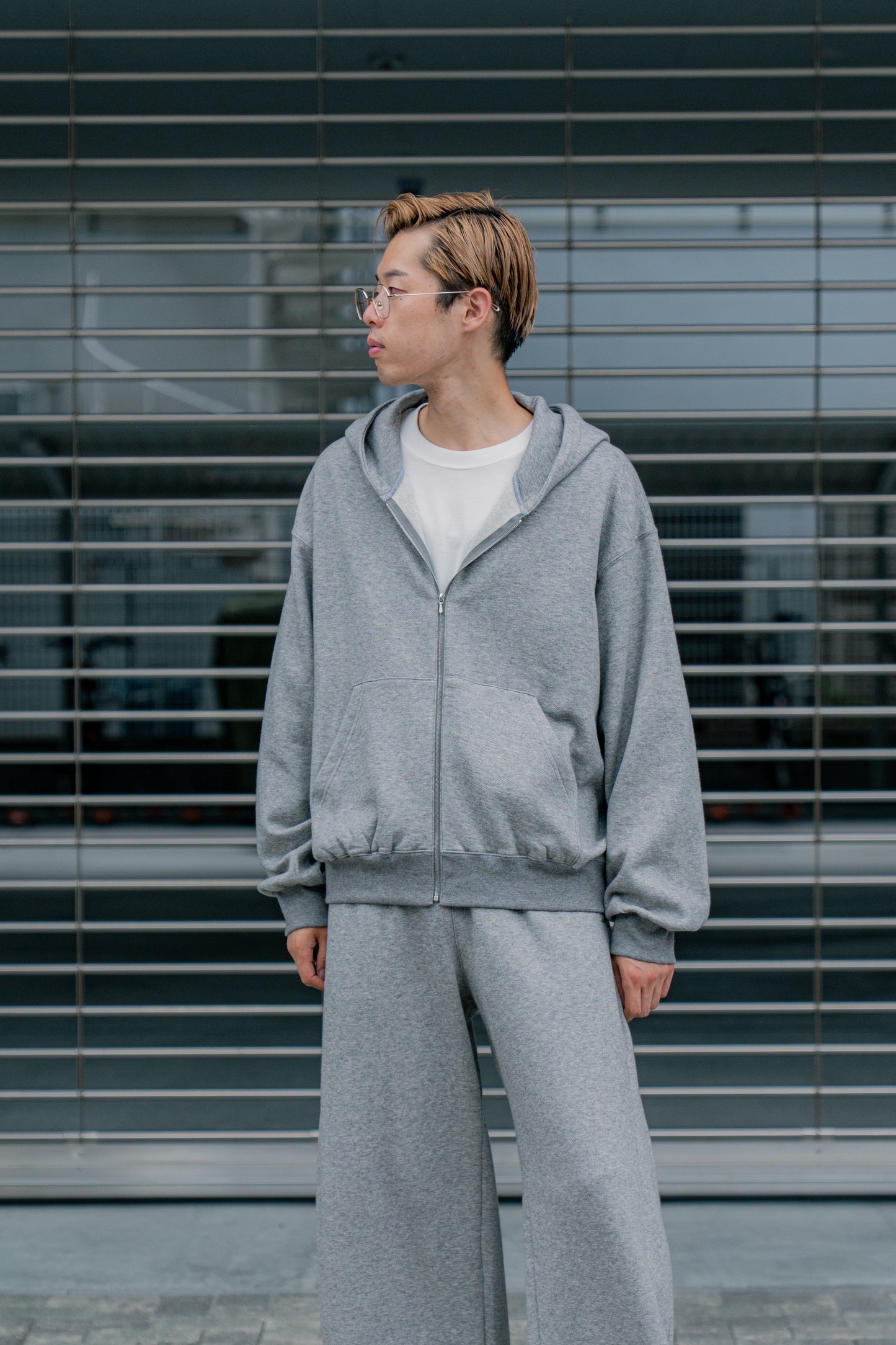 YAK/COTTON SWEAT ZIP HOODY(ST.1287)