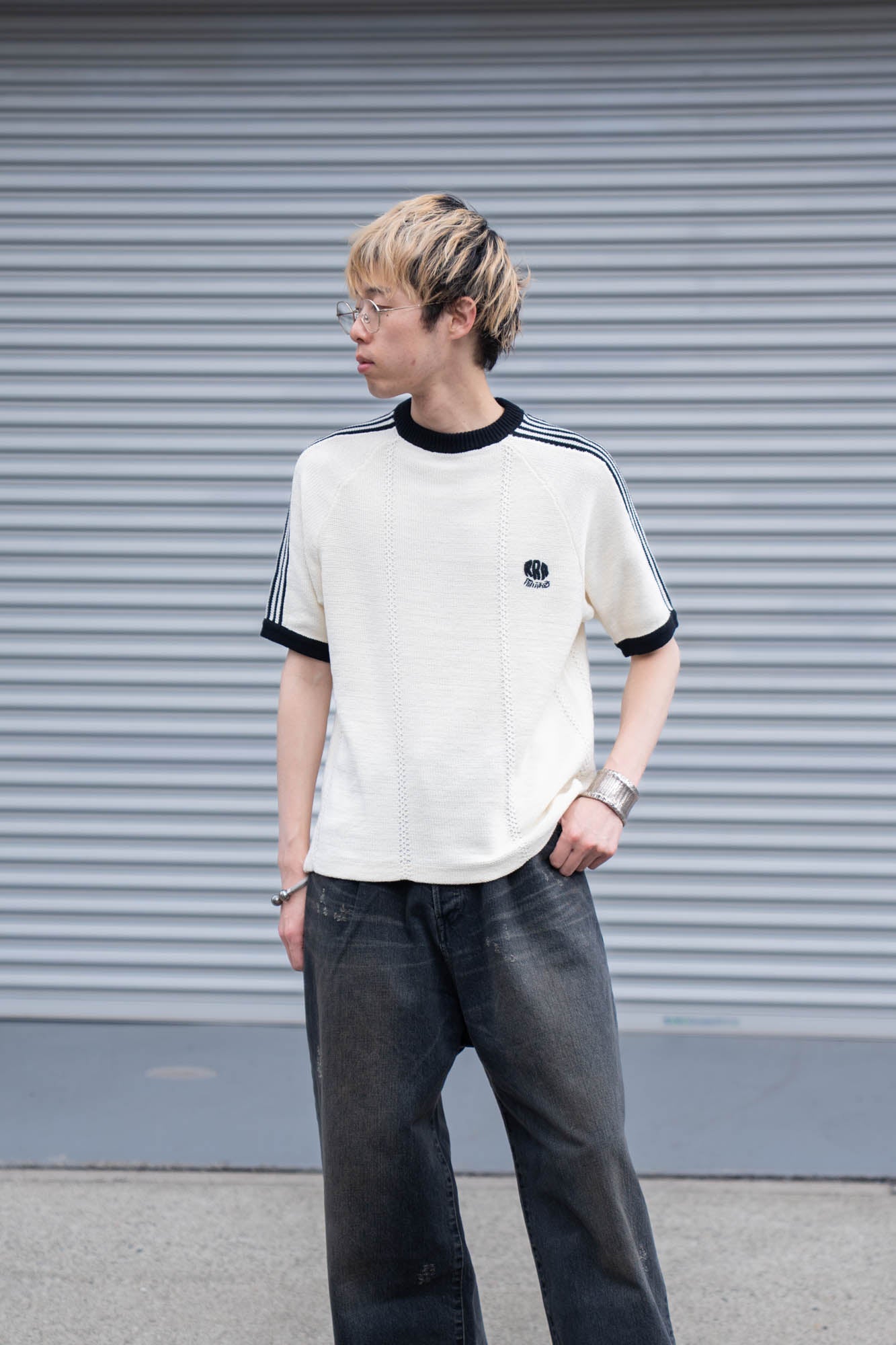 KNITTED TRAINING T-SHIRT