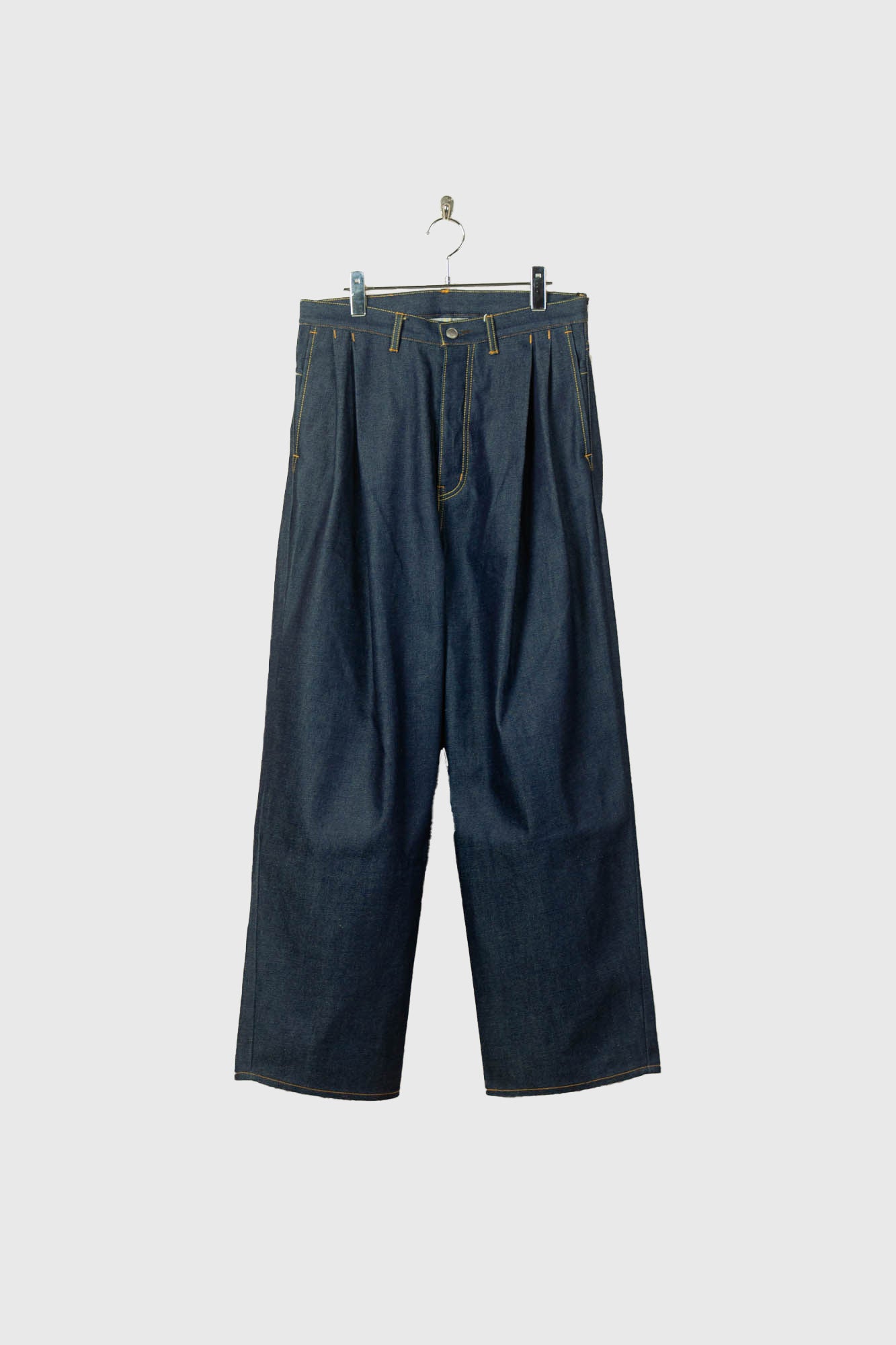 2TUCK WIDE DENIM PANTS -ENTASIS Mk-Ⅲ-
