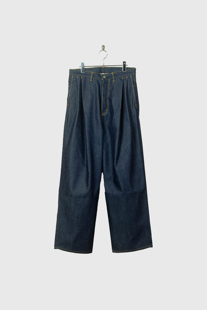 2TUCK WIDE DENIM PANTS -ENTASIS Mk-Ⅲ-