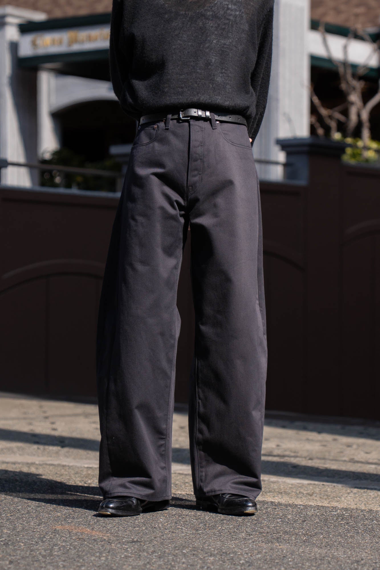 DEFORMATION WIDE COTTON PANTS(ST.1390)