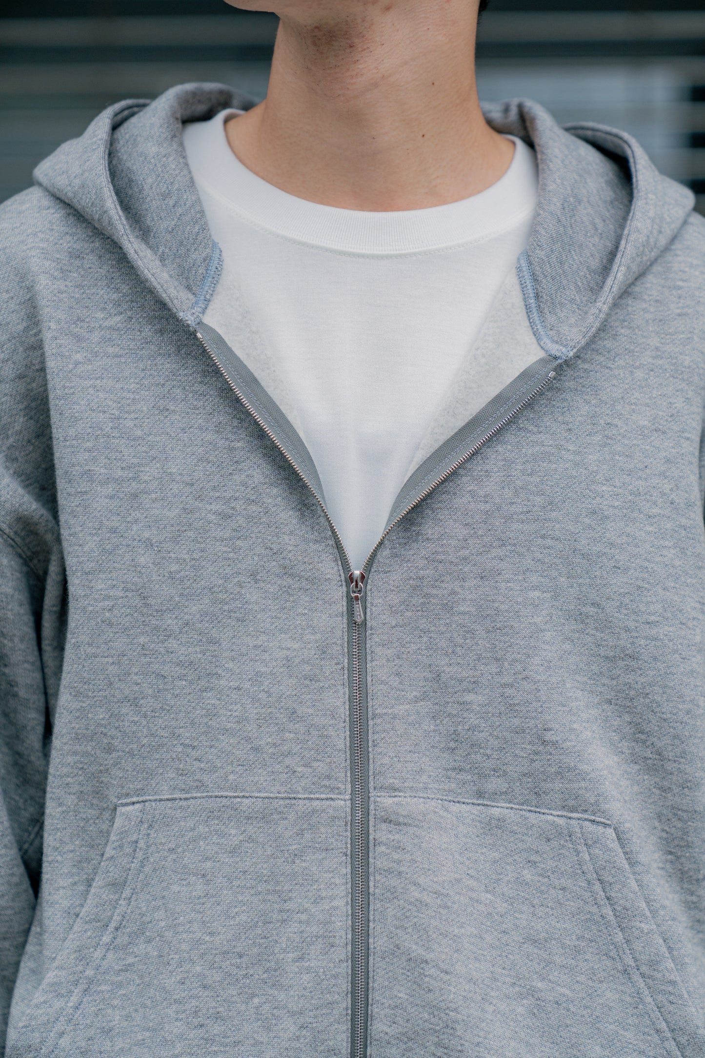 YAK/COTTON SWEAT ZIP HOODY(ST.1287)