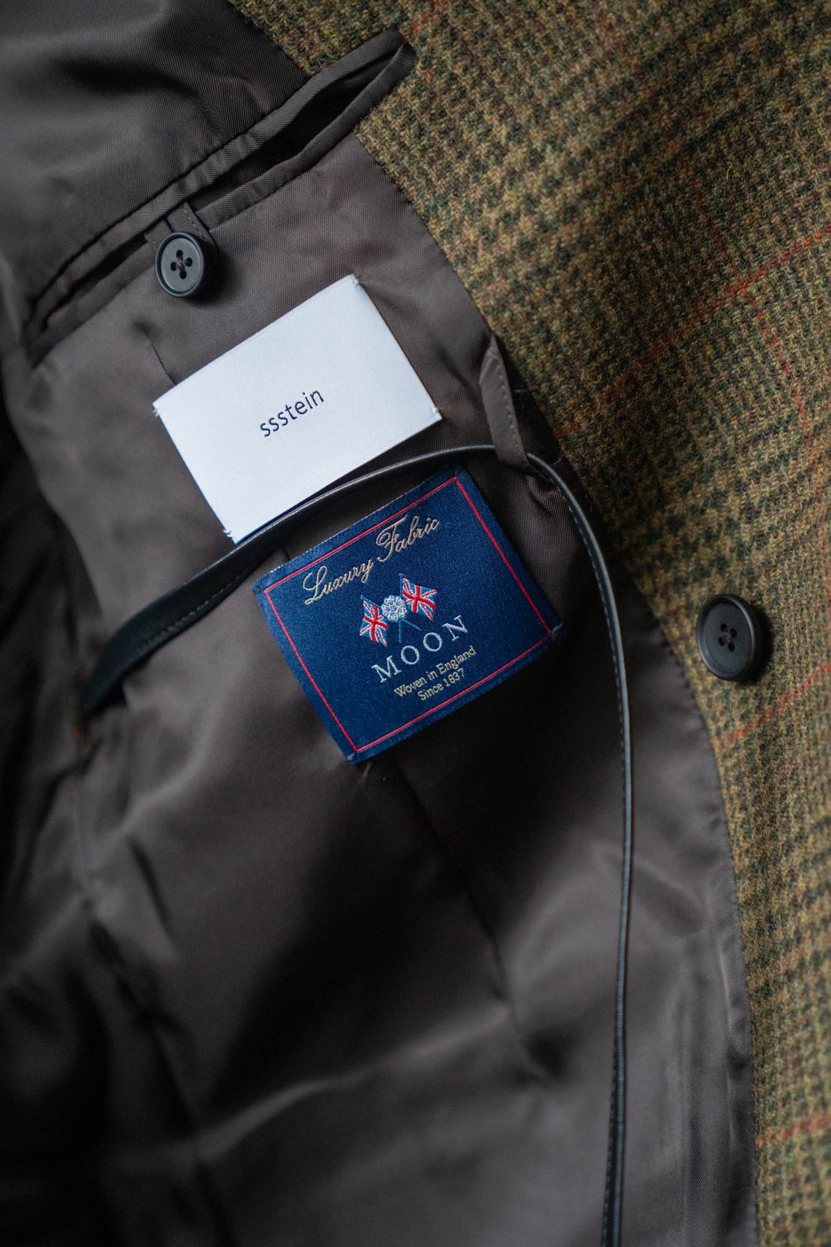 BRITISH TWEED OVERSIZED PEAK LAPEL JACKET(ST.1586)