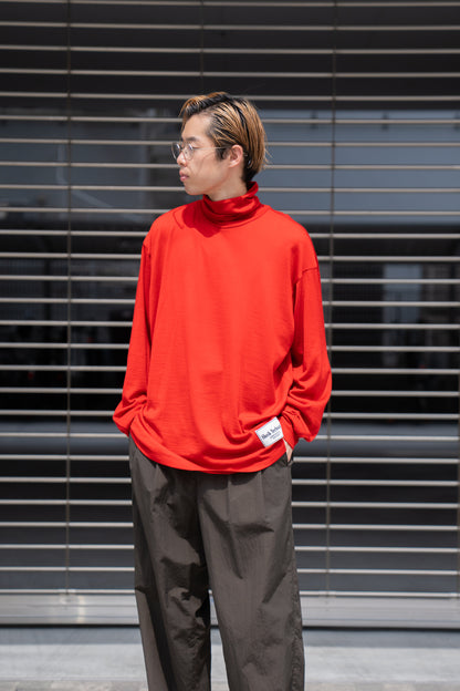 MERINO WOOL HIGH NECK L/S T-SHIRT