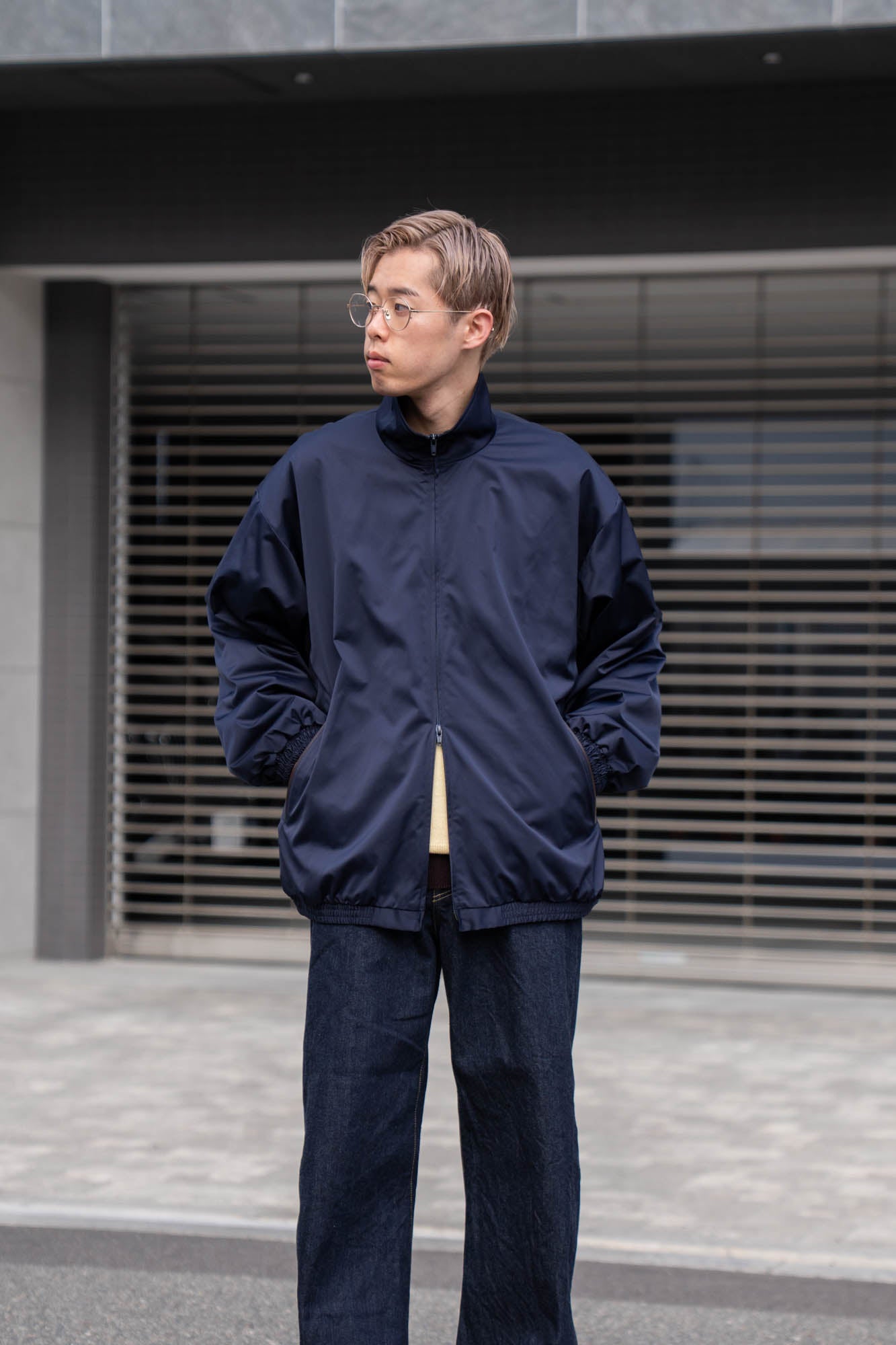 SILK-BACK STAND COLLAR ZIP JACKET(ST.1378) | ブルゾン ssstein