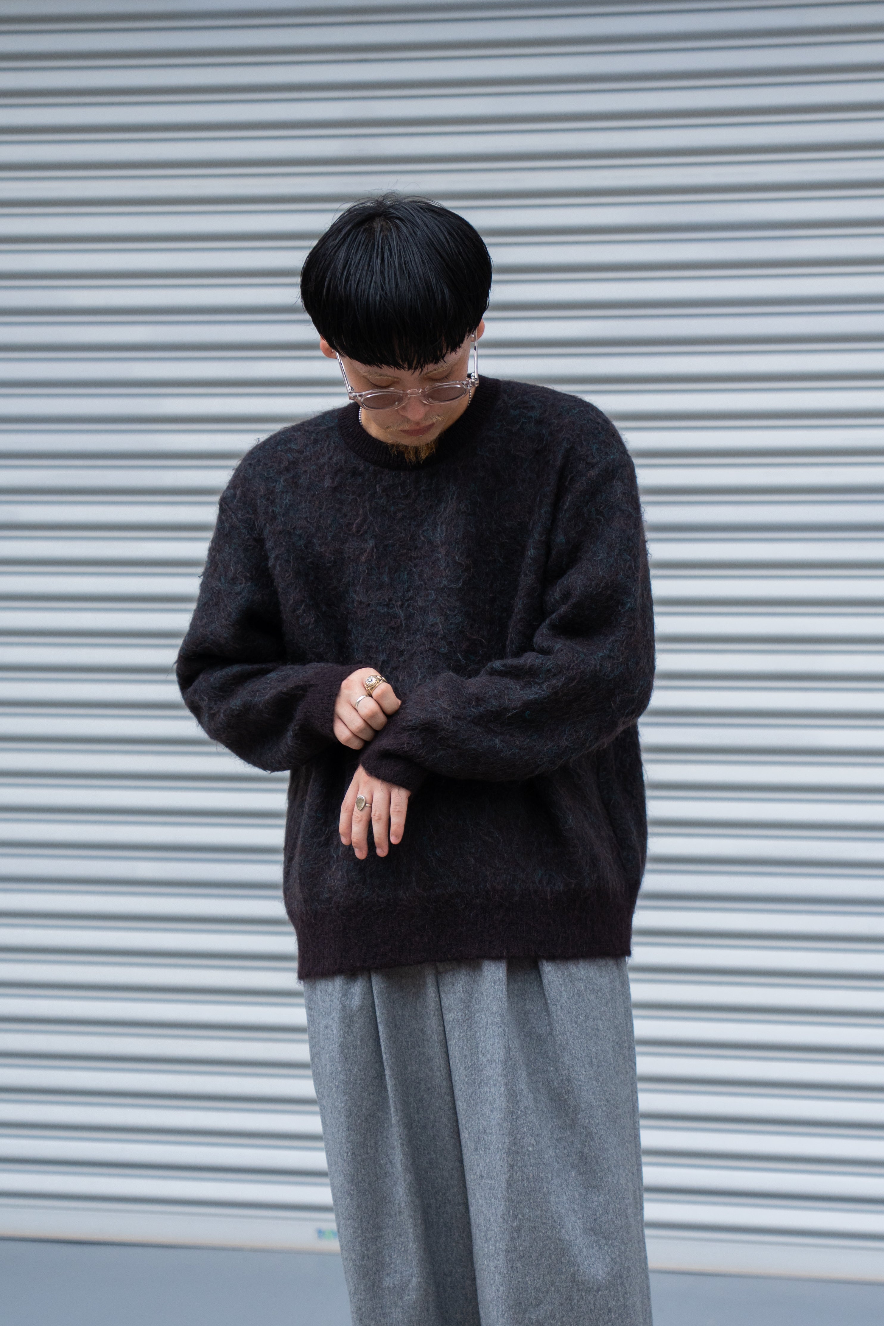 ssstein（シュタイン） 25AW - KID MOHAIR MIX JACQUARD KNIT LS(ST