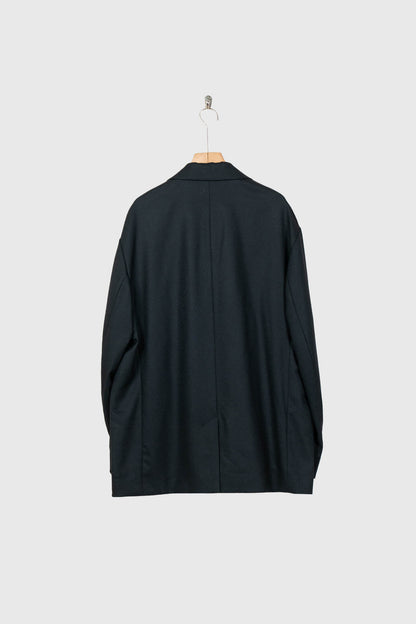 WOOL FLANNEL OVERSIZED SINGLE BREASTED JACKET(ST.1593)
