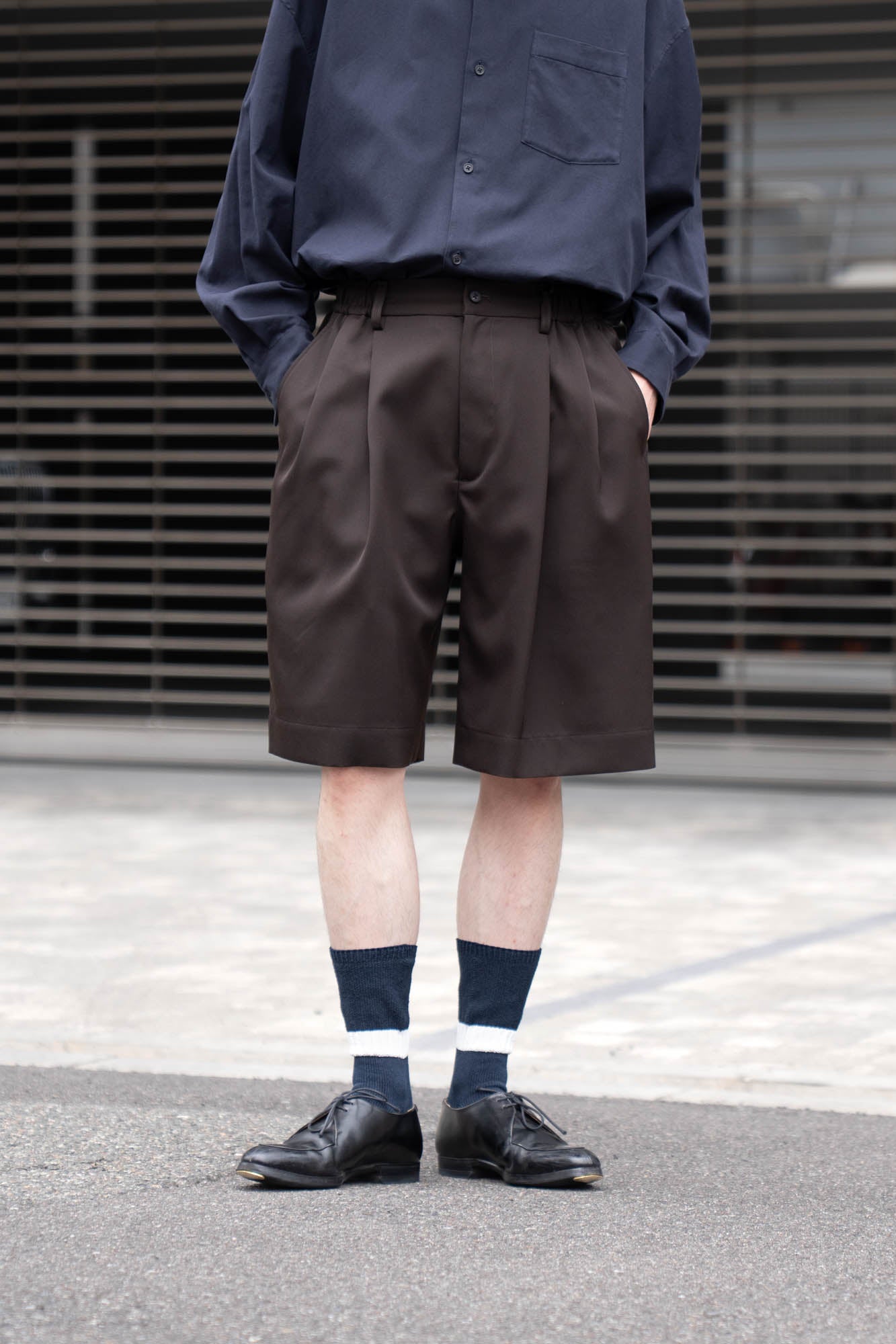 WIDE EASY SHORT TROUSERS(ST.1435)