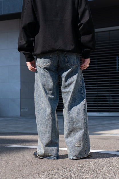 DEFORMATION WIDE DENIN JEANS(ST.1345)