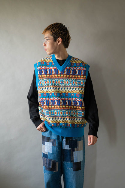 Jacquarded Slope Vest