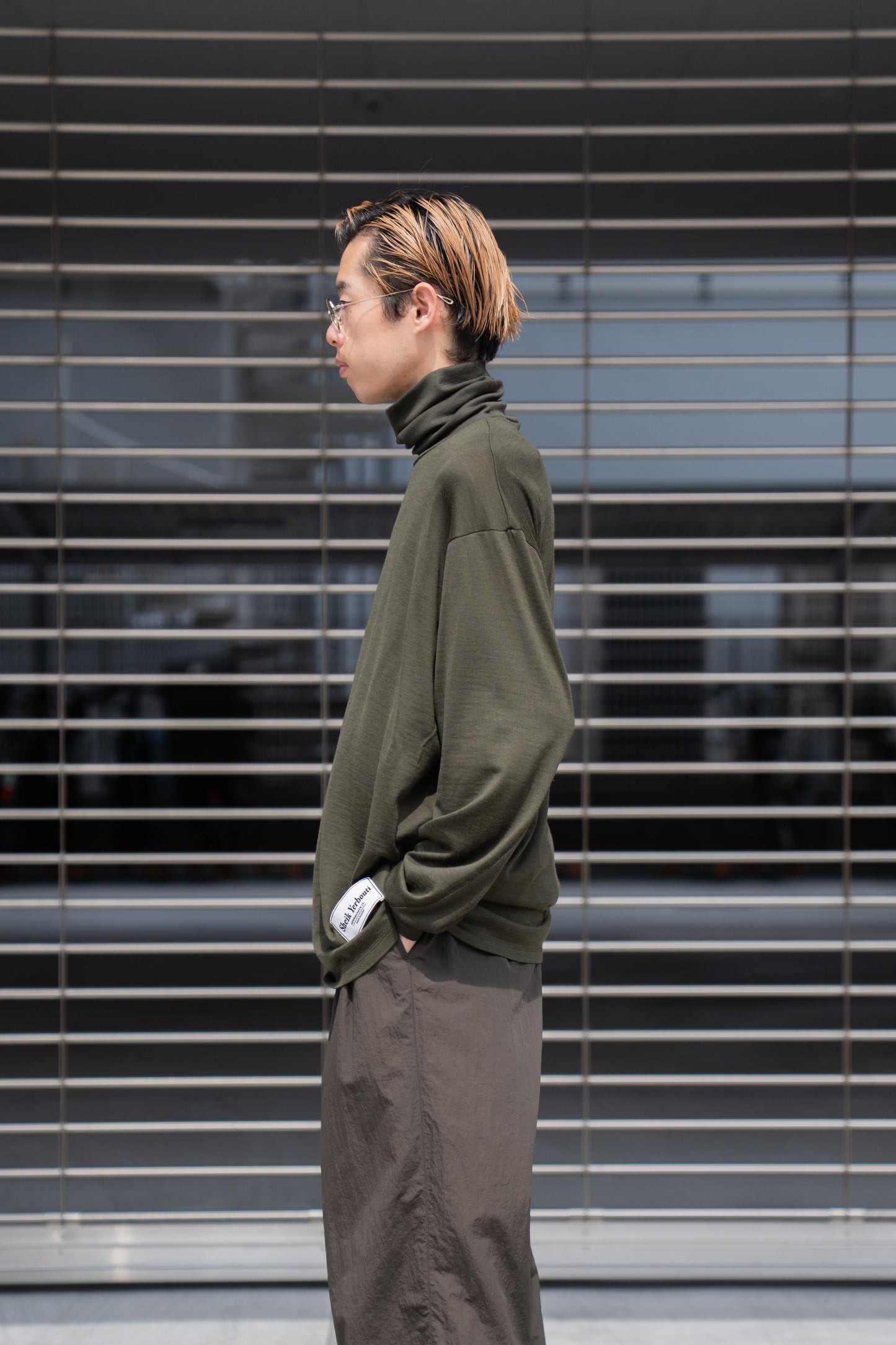 MERINO WOOL HIGH NECK L/S T-SHIRT