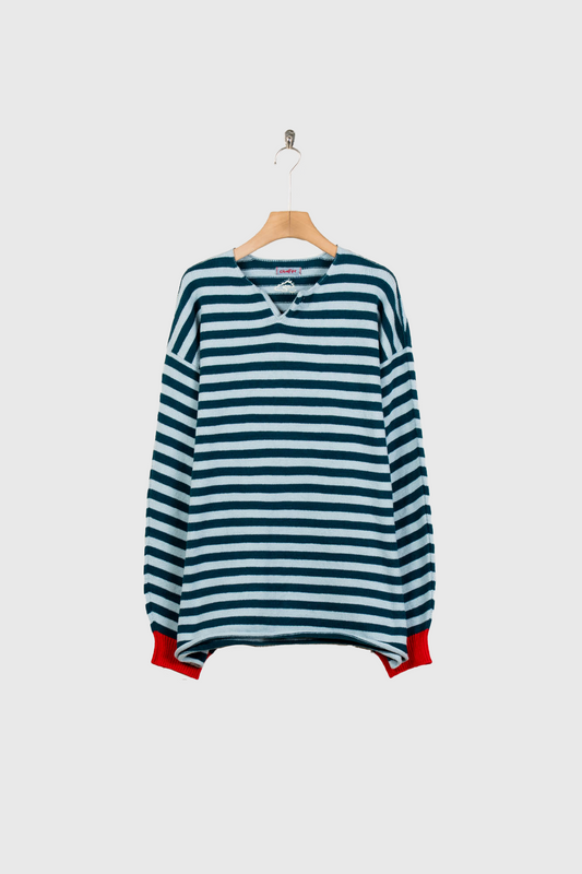 Cotton skipper border pullover