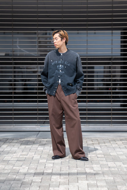 Vintage-effect sweat cardigan