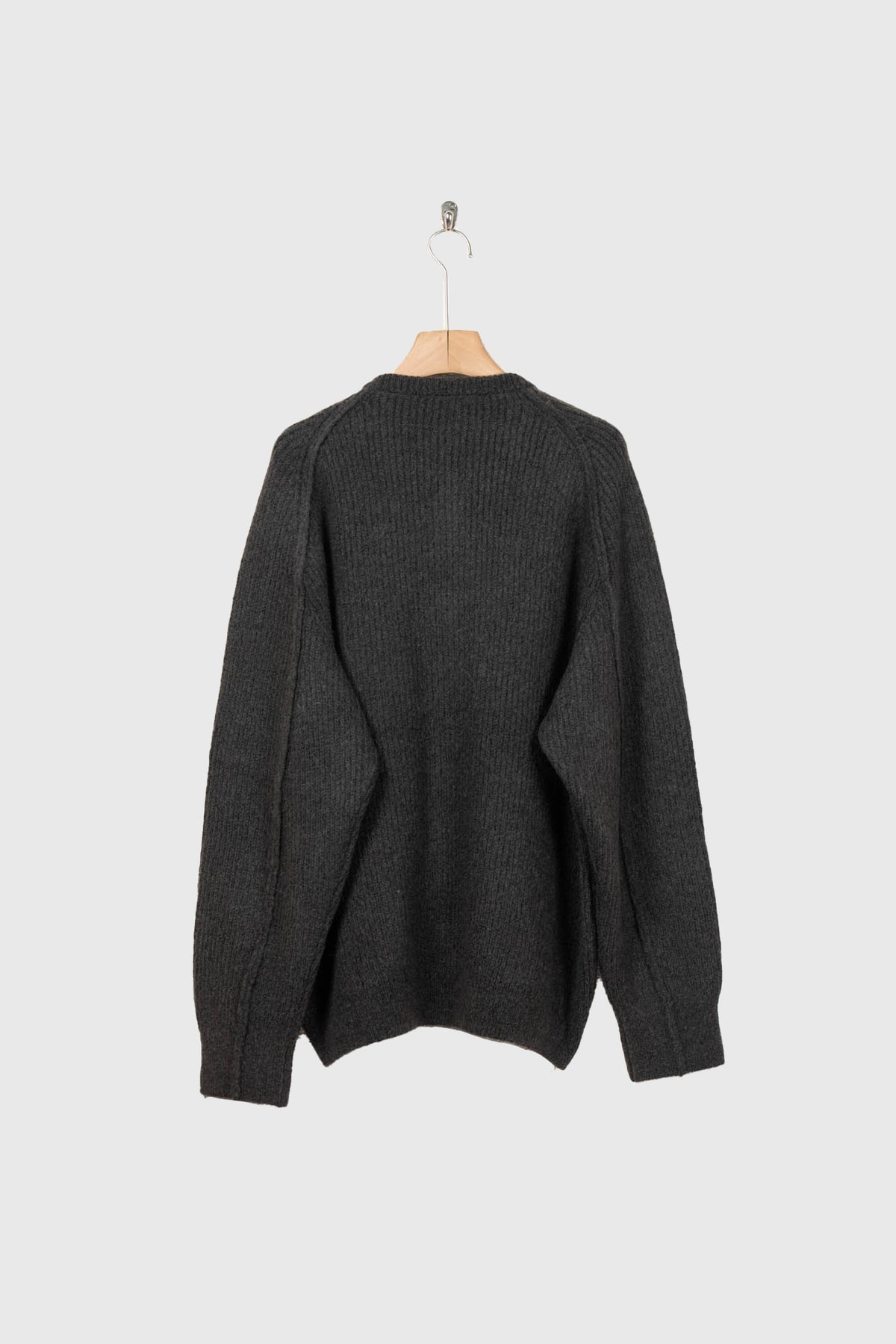 CREW-NECK KNIT CARDIGAN