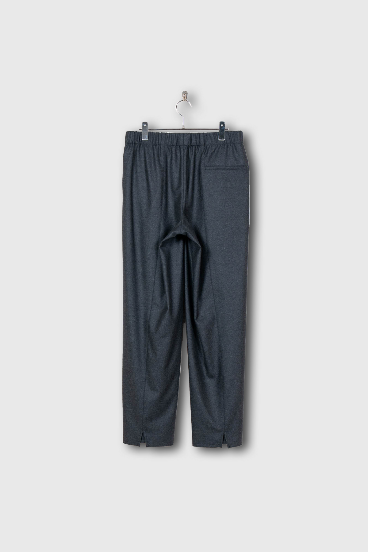 Drawstring Trousers in Wool Flannel