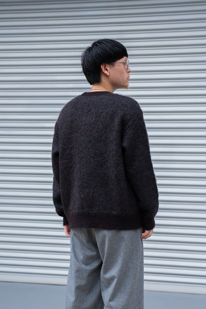 KID MOHAIR MIX JACQUARD KNIT LS(ST.1305)
