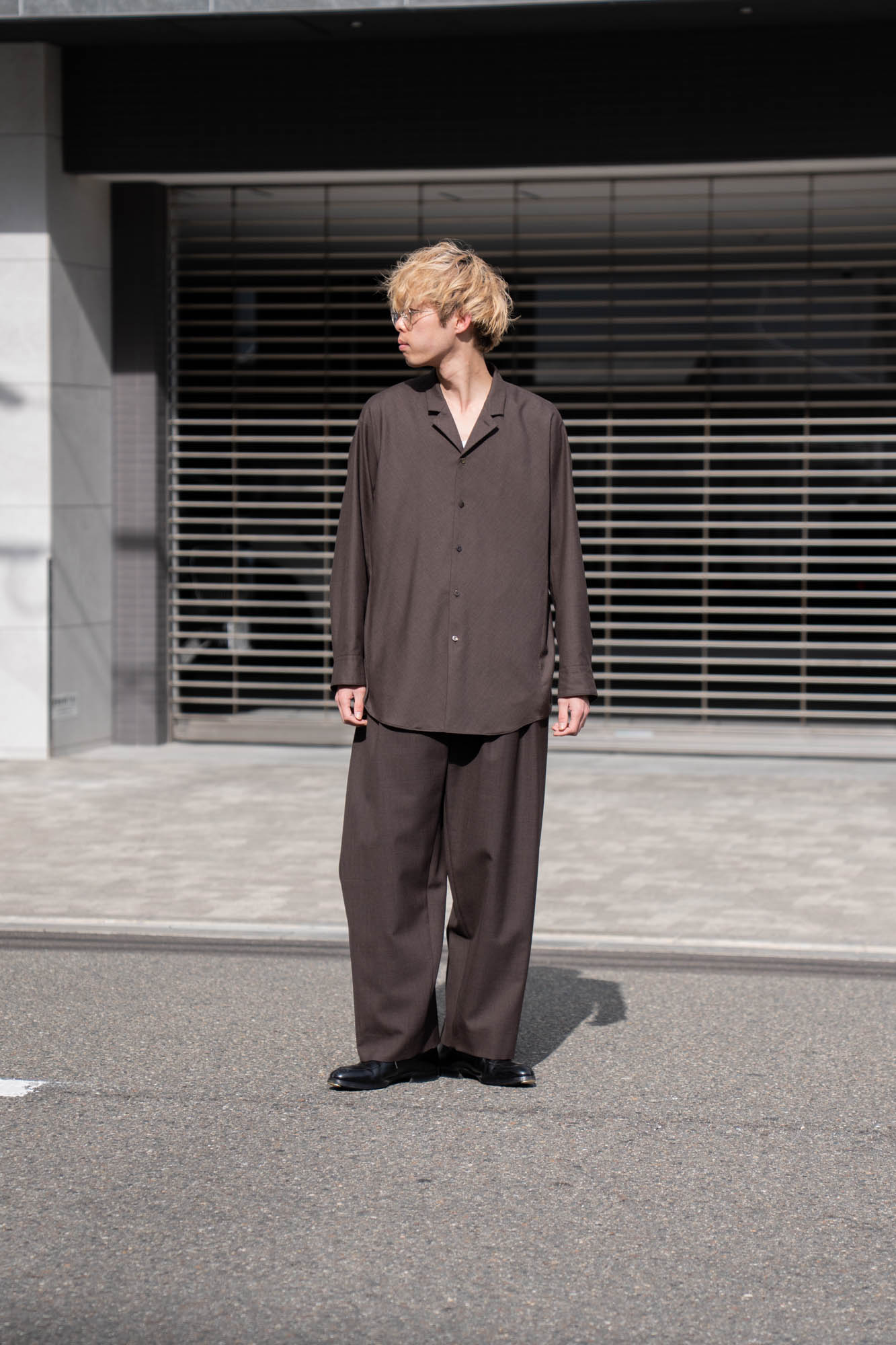 5 Tuck Trouser in Wool Tropical