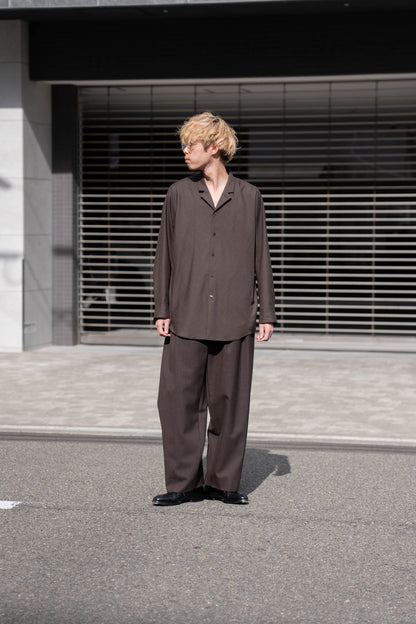 5 Tuck Trouser in Wool Tropical