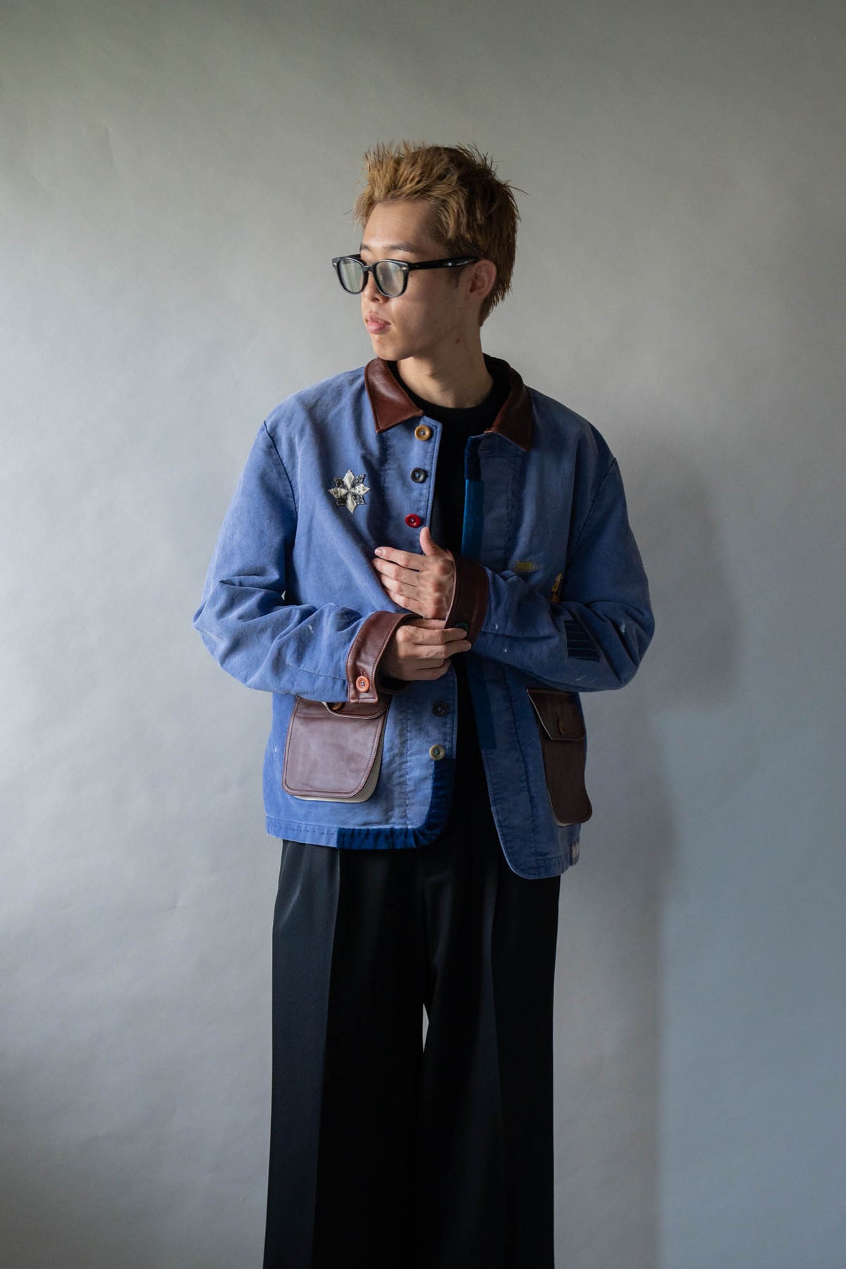 Vintage-finished work jacket
