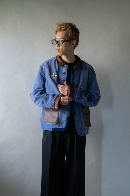 Vintage-finished work jacket