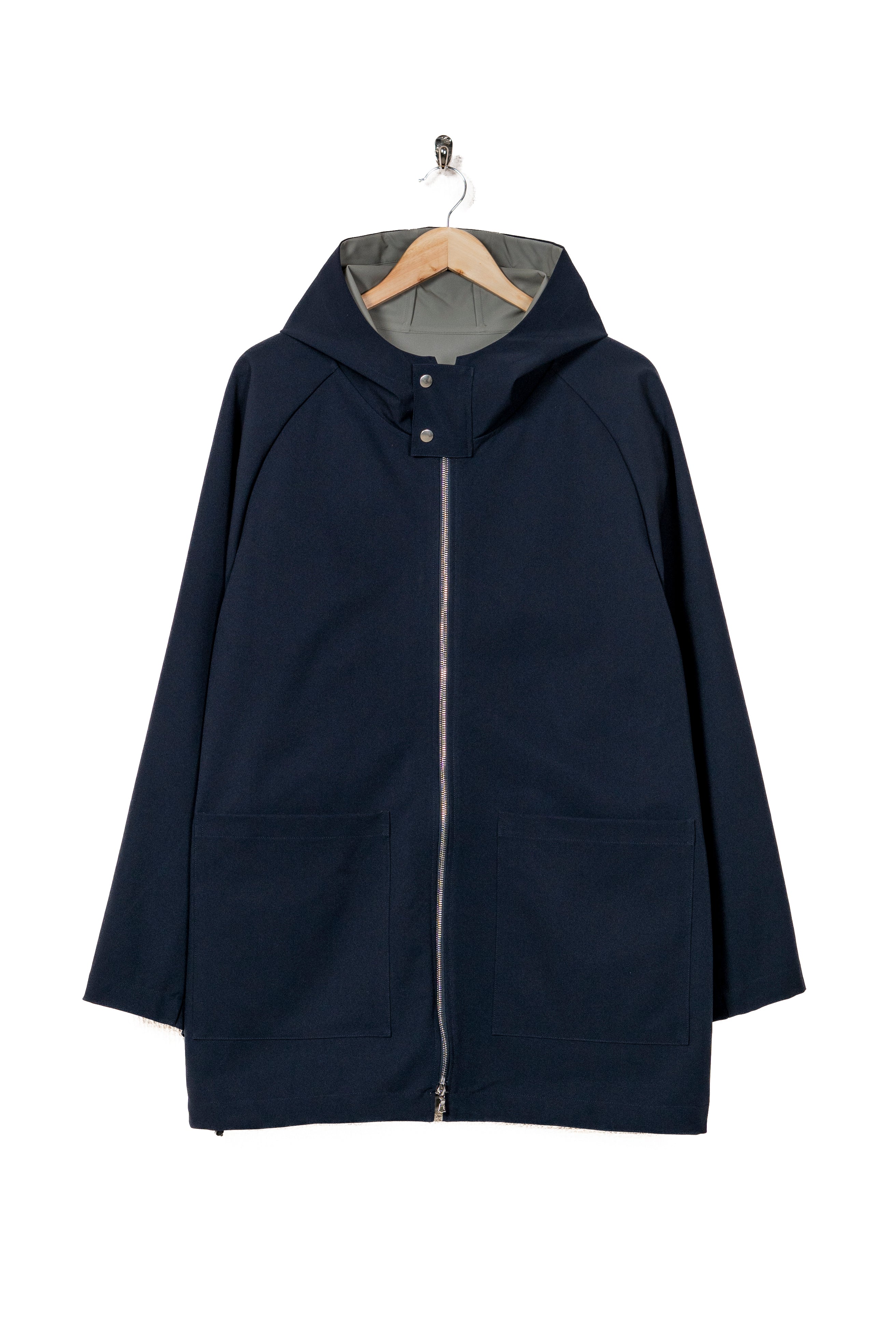 REVERSIBLE HOODED COAT