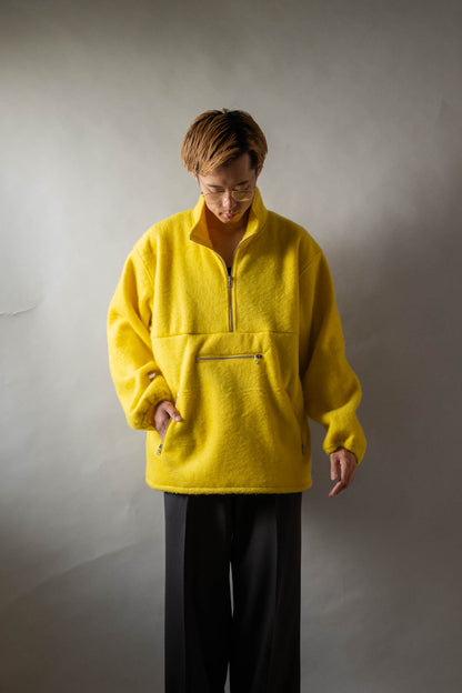 Pe/Alpaca Fleece Half-zip P/O